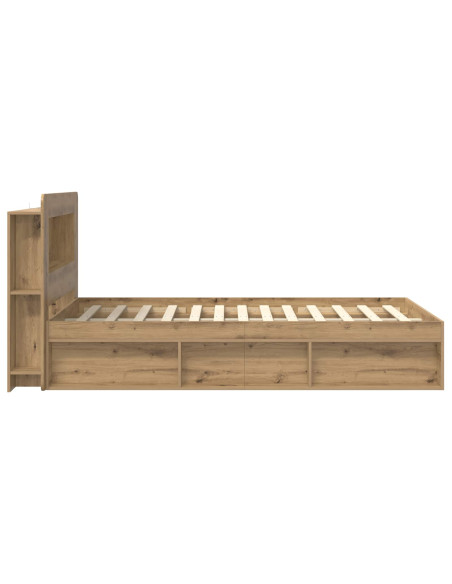 Telaio del letto con storage Rovere Artigianale 120 x 200 cm