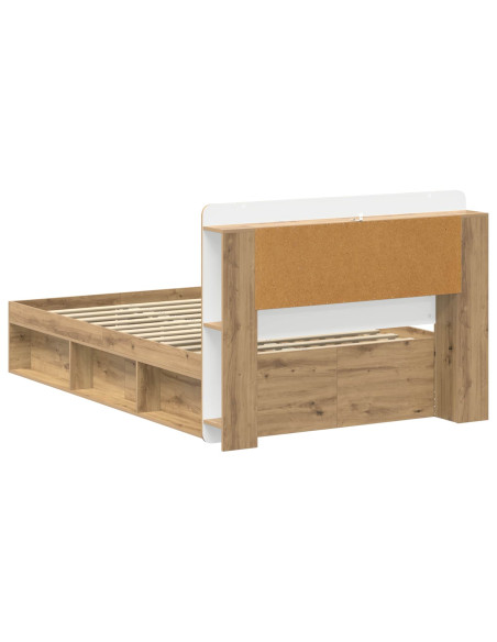 Telaio del letto con storage Rovere Artigianale 120 x 200 cm