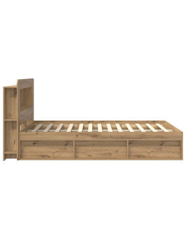 Telaio del letto con storage Rovere Artigianale 140 x 190 cm