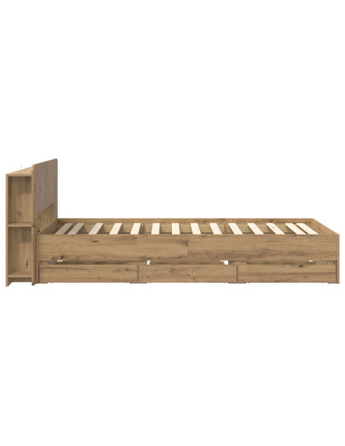 Telaio del letto con storage Rovere Artigianale 80 x 200 cm