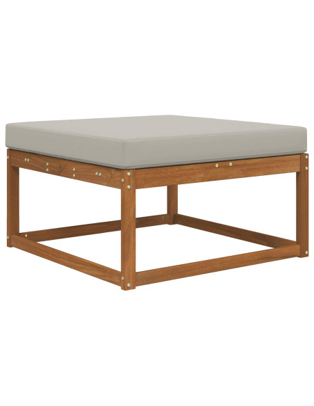 Cuscino per divano da esterno Grigio 80 x 80 x 8 cm Poliestere