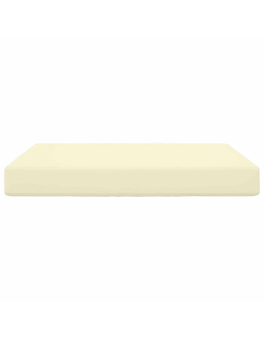 Cuscino per divano da esterno Crema 80 x 80 x 8 cm Poliestere