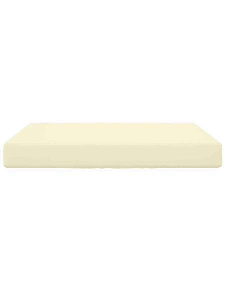 Cuscino per divano da esterno Crema 80 x 80 x 8 cm Poliestere