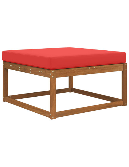 Cuscino per divano da esterno Rosso 80 x 80 x 8 cm Poliestere