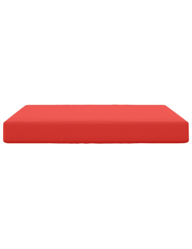 Cuscino per divano da esterno Rosso 80 x 80 x 8 cm Poliestere