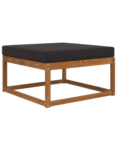Cuscino per divano da esterno Nero 80 x 80 x 8 cm Poliestere