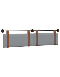 Testata appesa Grigio chiaro 210 x 55 x 5 cm PU Antico 2