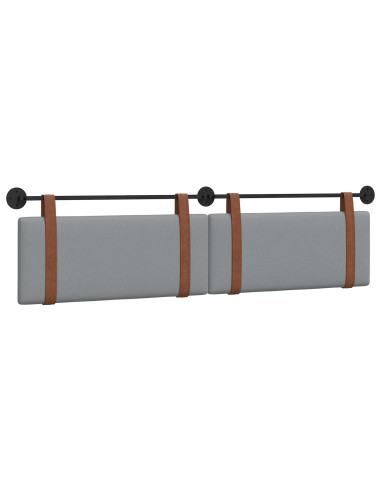 Testata appesa Grigio chiaro 210 x 55 x 5 cm PU Antico