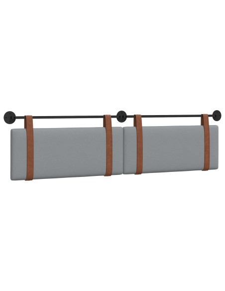 Testata appesa Grigio chiaro 210 x 55 x 5 cm PU Antico