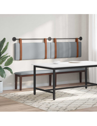 Testata appesa Grigio chiaro 210 x 55 x 5 cm PU Antico