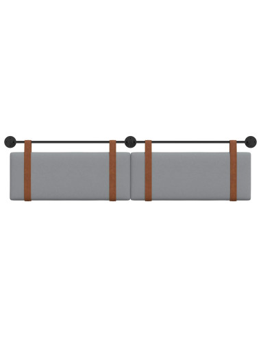 Testata appesa Grigio chiaro 210 x 55 x 5 cm PU Antico