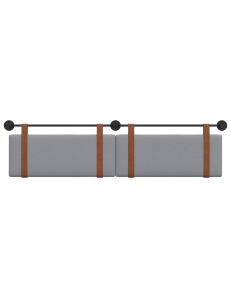 Testata appesa Grigio chiaro 210 x 55 x 5 cm PU Antico