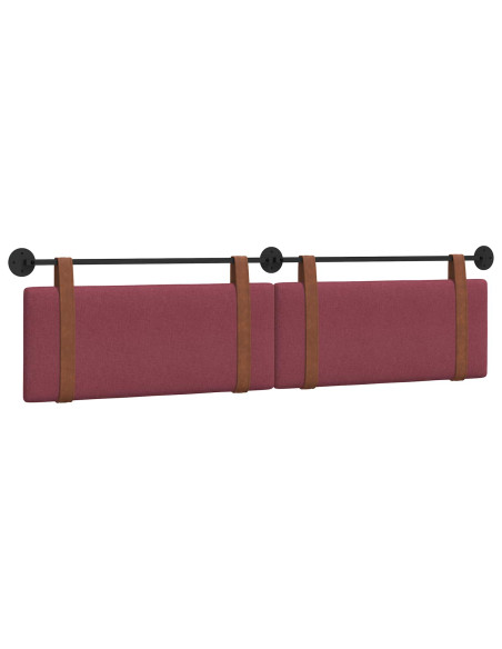 Testata appesa Tinta unita Rosso Vino 210 x 55 x 5 cm PU Antico