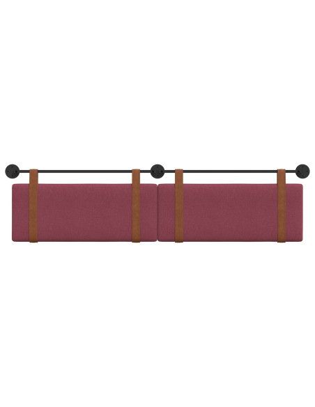 Testata appesa Tinta unita Rosso Vino 210 x 55 x 5 cm PU Antico