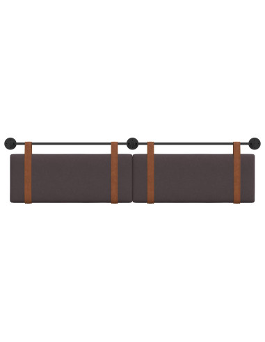Testata appesa Marrone Scuro 210 x 55 x 5 cm PU Antico