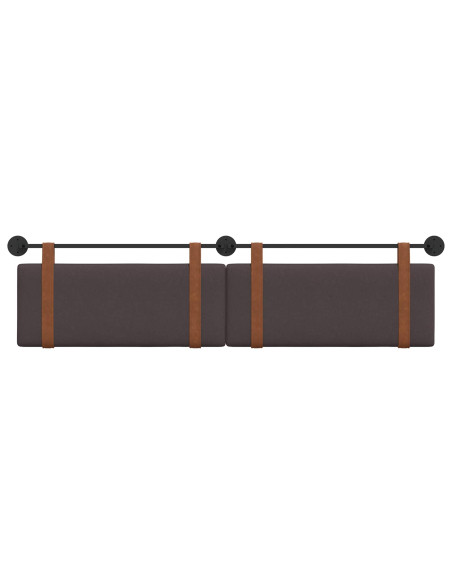 Testata appesa Marrone Scuro 210 x 55 x 5 cm PU Antico