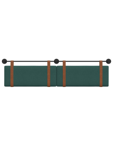 Testata appesa Verde Scuro 210 x 55 x 5 cm PU Antico