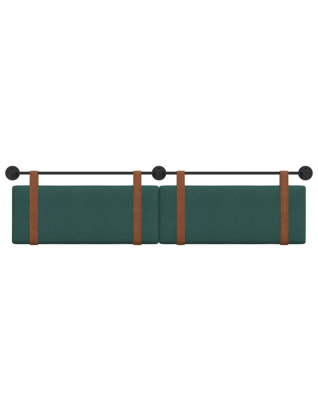 Testata appesa Verde Scuro 210 x 55 x 5 cm PU Antico