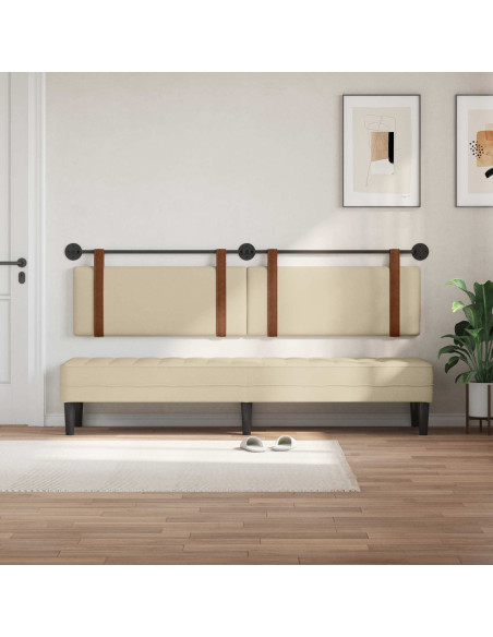 Testata appesa Tinta unita Crema 210 x 55 x 5 cm PU Antico