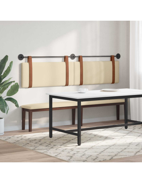 Testata appesa Tinta unita Crema 210 x 55 x 5 cm PU Antico