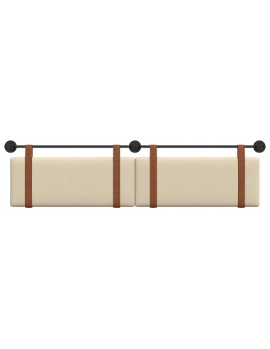 Testata appesa Tinta unita Crema 210 x 55 x 5 cm PU Antico