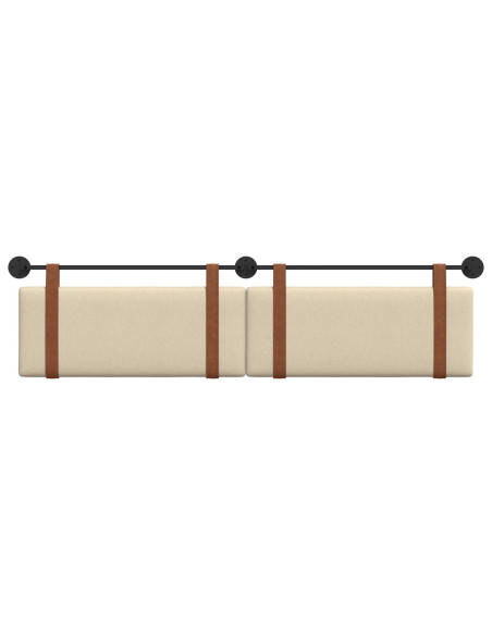 Testata appesa Tinta unita Crema 210 x 55 x 5 cm PU Antico