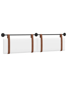 Testata appesa Tinta unita Bianco 210 x 55 x 5 cm PU Antico 2