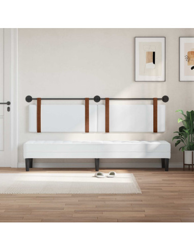 Testata appesa Tinta unita Bianco 210 x 55 x 5 cm PU Antico