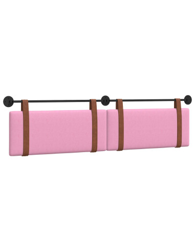 Testata appesa Tinta unita Rosa 210 x 55 x 5 cm PU Antico