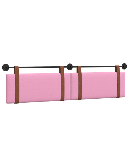 Testata appesa Tinta unita Rosa 210 x 55 x 5 cm PU Antico