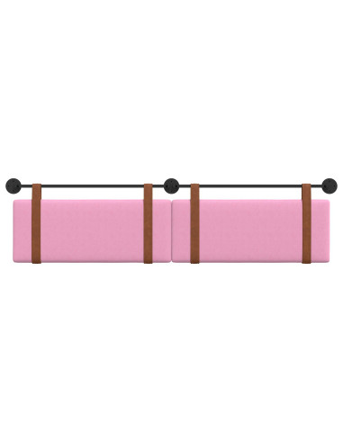 Testata appesa Tinta unita Rosa 210 x 55 x 5 cm PU Antico