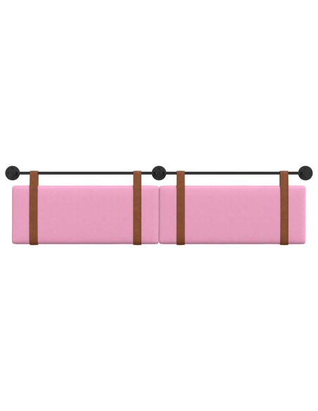 Testata appesa Tinta unita Rosa 210 x 55 x 5 cm PU Antico