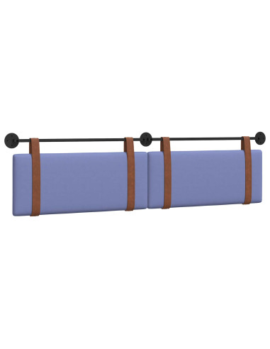 Testata appesa Tinta unita Blu jeans 210 x 55 x 5 cm PU Antico