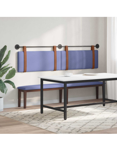Testata appesa Tinta unita Blu jeans 210 x 55 x 5 cm PU Antico