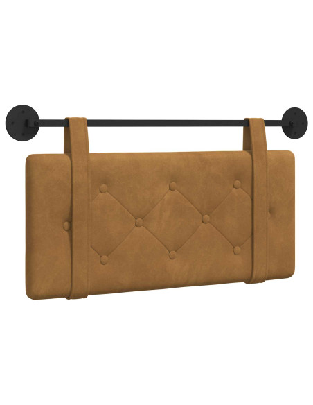 Testata appesa Marrone 90 x 55 x 5 cm Velluto