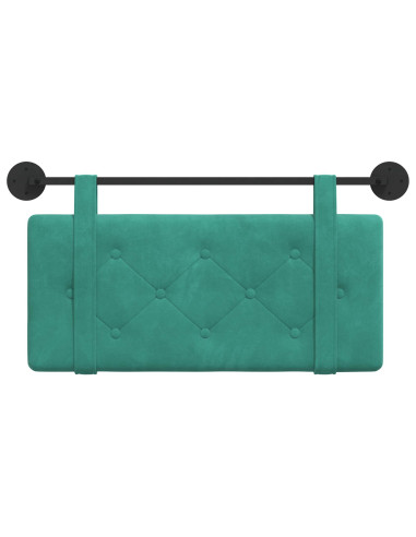 Testata appesa Turchese 90 x 55 x 5 cm Velluto