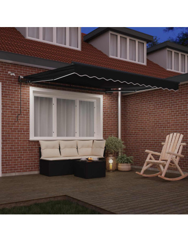 Tessuto per Tenda con Nero 350 x 250 cm Poliestere