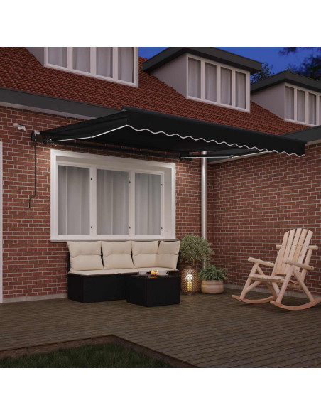 Tessuto per Tenda con Nero 350 x 250 cm Poliestere