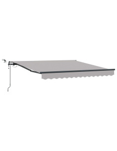 Tessuto per Tenda con Grigio chiaro 350 x 250 cm Poliestere 2