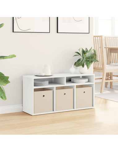 Lowboard con cassetto Bianco 87 x 27,5 x 43 cm