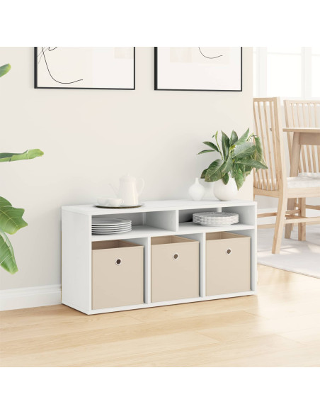Lowboard con cassetto Bianco 87 x 27,5 x 43 cm
