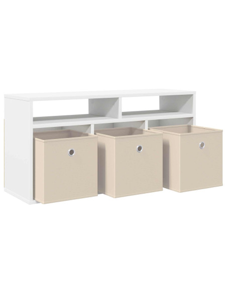 Lowboard con cassetto Bianco 87 x 27,5 x 43 cm