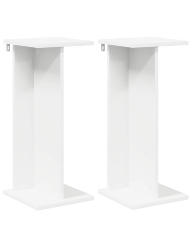 Supporto per piante 2 pcs Bianco 25 x 25,5 x 60,5 cm