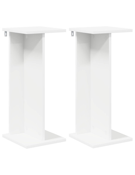 Supporto per piante 2 pcs Bianco 25 x 25,5 x 60,5 cm