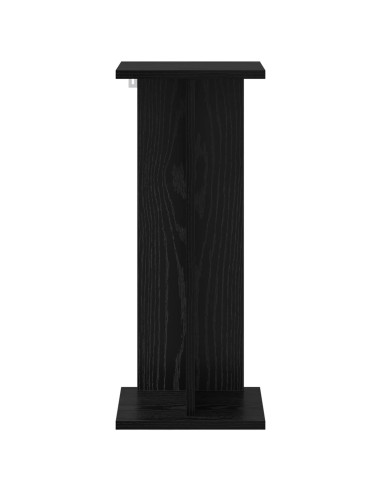 Supporto per piante Rovere Nero 25 x 25,5 x 60,5 cm