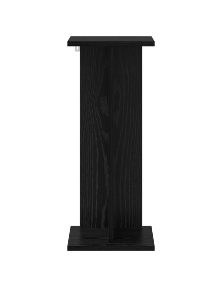 Supporto per piante Rovere Nero 25 x 25,5 x 60,5 cm
