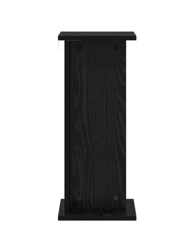 Supporto per piante Rovere Nero 25 x 25,5 x 60,5 cm