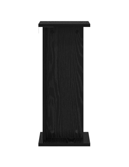 Supporto per piante Rovere Nero 25 x 25,5 x 60,5 cm