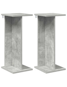 Supporto per piante 2 pcs Grigio Cemento 25 x 25,5 x 60,5 cm 2