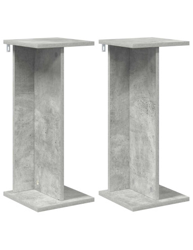 Supporto per piante 2 pcs Grigio Cemento 25 x 25,5 x 60,5 cm